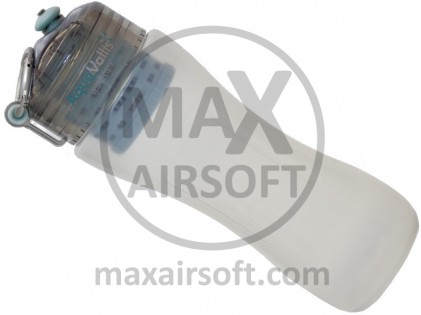 AquaVallis Hellblaue Plastikflasche