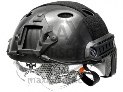 Fast Carbon ECO Helmet with Googles BK