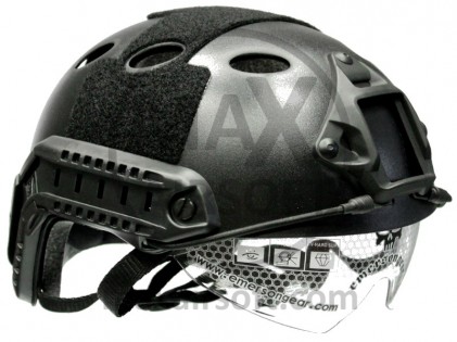 Fast Carbon ECO Helmet with Googles BK