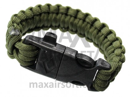 Narukvica Paracord Žviždaljka/Kremen OD