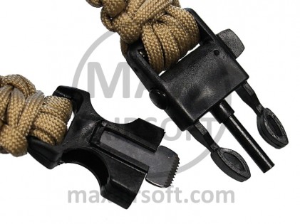 Narukvica Paracord Žviždaljka/Kremen OD