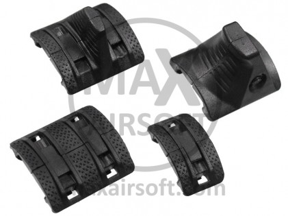 Rail Cover Assembling Hand Stop Kit Black