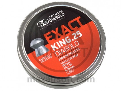 Diabole JSB King .25 Cal 6.35mm 350kom