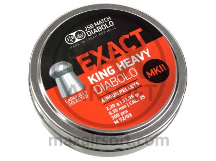 Diabole JSB King Heavy MKII .25 Cal 6.35mm 300kom