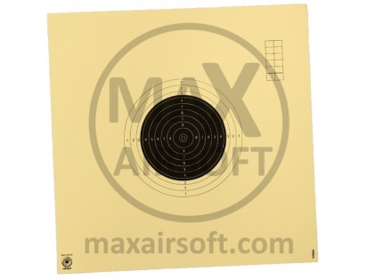 Kr&uuml;ger Cardboard Target for Smallcaliber Rifles 50m 34x34 ISSF