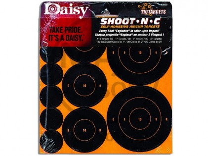 Daisy Shoot-N-C Adhesive Targets 110 pcs