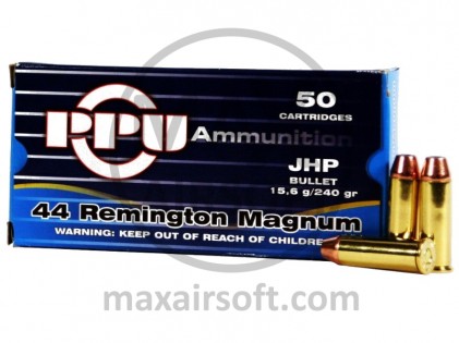 Strelivo PPU 44 Rem. Mag. JHP 50kom
