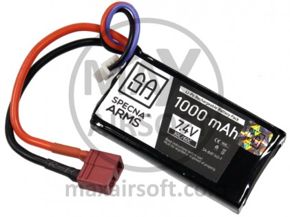 Baterija LiPo 7,4V 30C 1000mAh PEQ Specna Arms