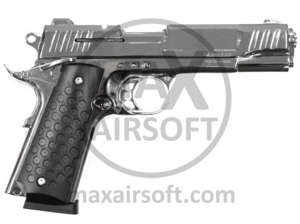 Kuzey 1911 T Gl&auml;nzendes Chrom 9mm P.A.K. Pistolenrohling