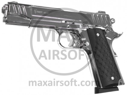 Kuzey 1911 T Gl&auml;nzendes Chrom 9mm P.A.K. Pistolenrohling