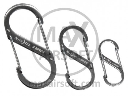 Karabiner S-Biner Dual 3-Pack Nite Ize Srebrni