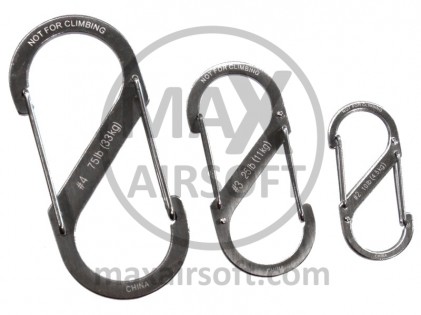Karabiner S-Biner Dual 3-Pack Nite Ize Srebrni