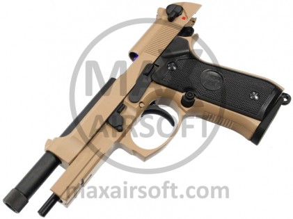 KJW M9A1 GBB FM Tactical Pistol Tan