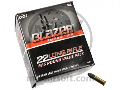 Streljivo CCI .22LR Blazer Value Pack 525kom
