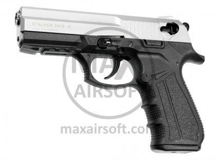 Pi&scaron;tolj Pla&scaron;ljivac Atak Arms Stalker 2918 Silver 9mm P.A.K.