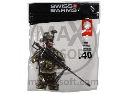 Swiss Arms Wei&szlig;e Kugellager 0,40 g 1000 St&uuml;ck