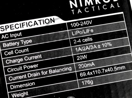Nimrod e4 LiPo/LiFe Balance Charger