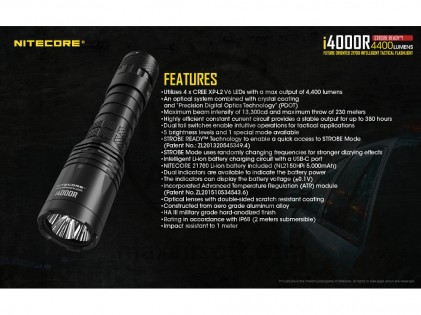 NiteCore i4000R Taschenlampe