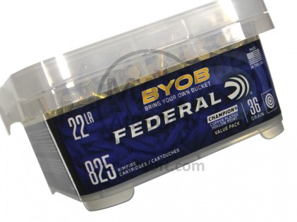 Federal .22LR BYOB Champion 825pcs Ammo