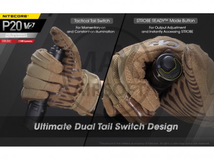Svijetiljka NiteCore P20 V2 Precise Tactical