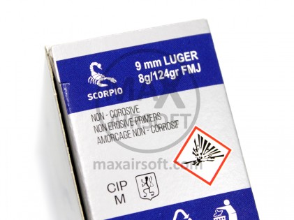Municija STV 9x19mm Scorpio FMJ 50kom