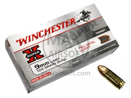 Winchester Super X 9x19mm FMJ 50 St&uuml;ck Munition