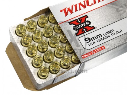 Winchester Super X 9x19mm FMJ 50 St&uuml;ck Munition