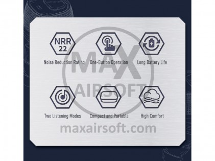 Earmor M-20 Tactical Electronic Earplugs