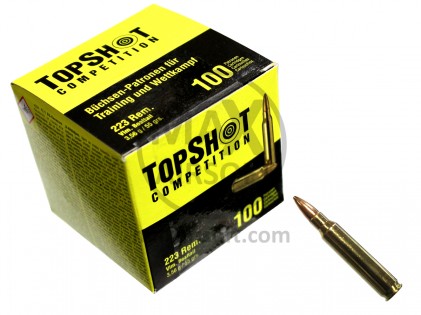 Strelivo TopShot .223 Rem. FMJ 100kom