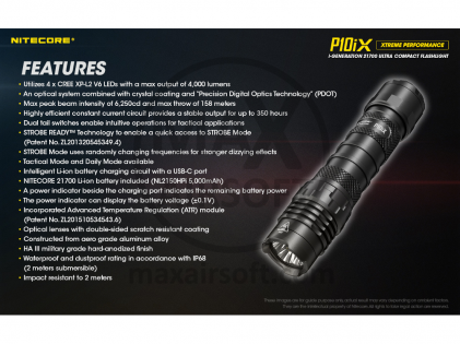 NiteCore P10iX Precise 4000Lum Taktische Taschenlampe