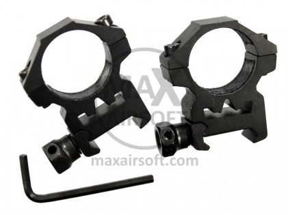 Theta Optics 25mm Low Mount Rings f&uuml;r Zielfernrohre (2 St&uuml;ck)