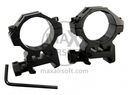 Theta Optics 30mm Low Mount Rings f&uuml;r Zielfernrohre (2 St&uuml;ck)