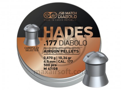 JSB Hades .177 Cal 4.5mm Pellets 500pcs