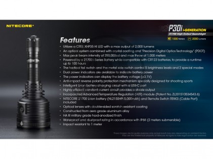 NiteCore P30i Taschenlampe