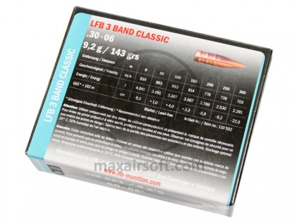 LFB 3 Band Classic .30-06 10pcs Ammo