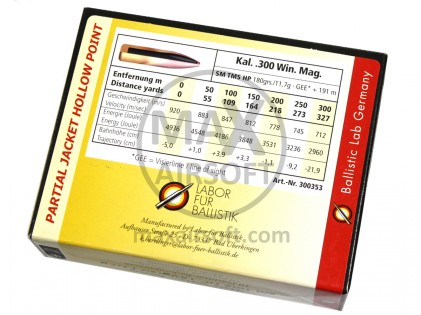 Strelivo LFB PJHP .300 Win. Mag. 10kos