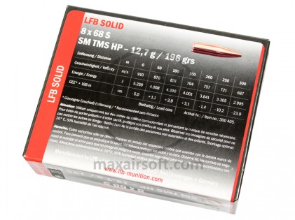 Streljivo LFB Solid 8x68S 10kos