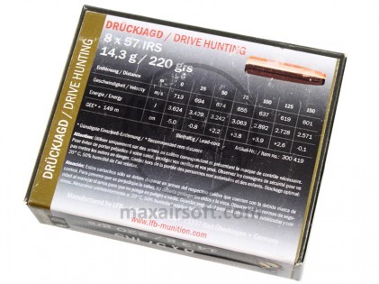 Streljivo LFB Drive Hunting 8x57 IRS 10kos