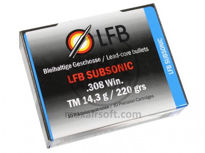 LFB Subsonic .308 Win 10kom Ammo