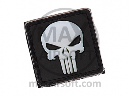 Patch 3D Punisher Wei&szlig;