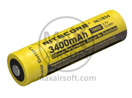NiteCore 18650 Li-ion 3400mAh 3.7V Battery