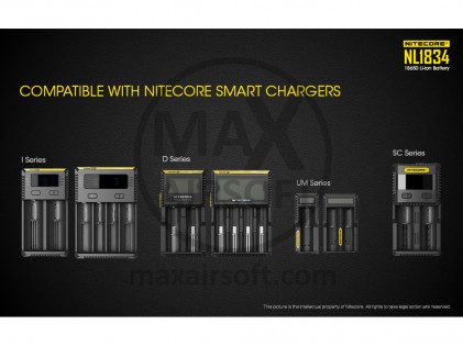 NiteCore 18650 Li-ion 3400mAh 3.7V Battery
