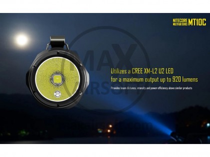 Svetilka NiteCore MT10C + LMA1 Montaža za Čelado