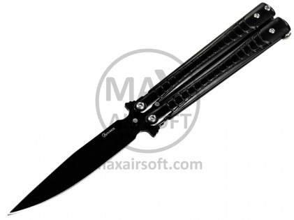 Albainox Butterfly 02206 Messer Schwarz