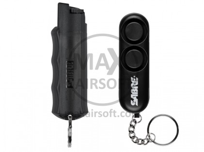 Sabre Red Black Hardcase Pepper Spray 15g + Alarm