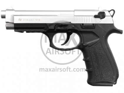 Zoraki 918 Schreckschusspistole PTB Mattchrom 9mm P.A.K.