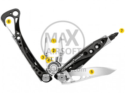 Multi-Tool Leatherman Skeletool CX Black/Silver