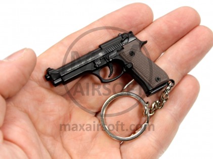 Maketa Pi&scaron;tola Beretta Brown Mini Guns Key Chain