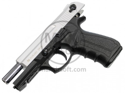 Zoraki 2918 Silver 9mm P.A.K. Pistol Blank