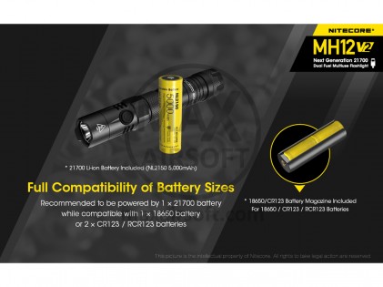 NiteCore MH12 V2 Taschenlampe